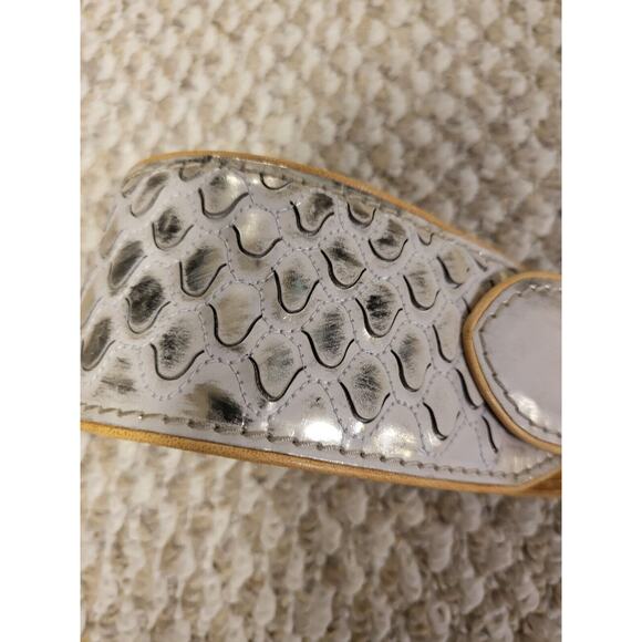 Ermanno Scervino Snake Skin Genuine Leather Belt Made In Italy Size 85 New main image 6